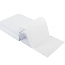 得力(deli)珊瑚海白色电脑打印纸S241-2二层整张80列 (不撕边 色序:全白 1000页/箱)