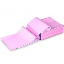 得力(deli)珊瑚海S241-2C二联整张80列不撕边 彩色电脑打印纸(色序:白红 1000页/箱)