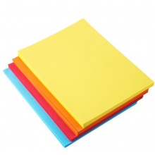 得力(deli) 7393A4 深黄色彩色复印纸 80g 100张/包 单包装
