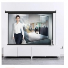 红叶120寸电动幕布