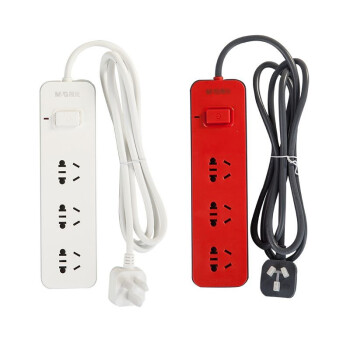 晨光M&G时尚延长线插座四位1.8米AEA98649强内芯双重保护多重防护一体式铜套